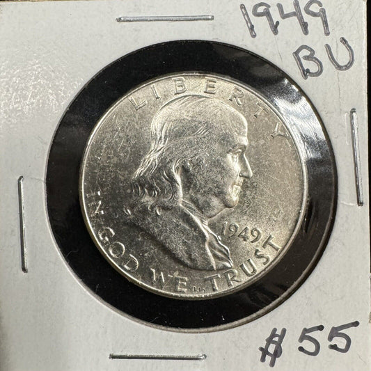 1949 Franklin Half Dollar - Brilliant Uncirculated 