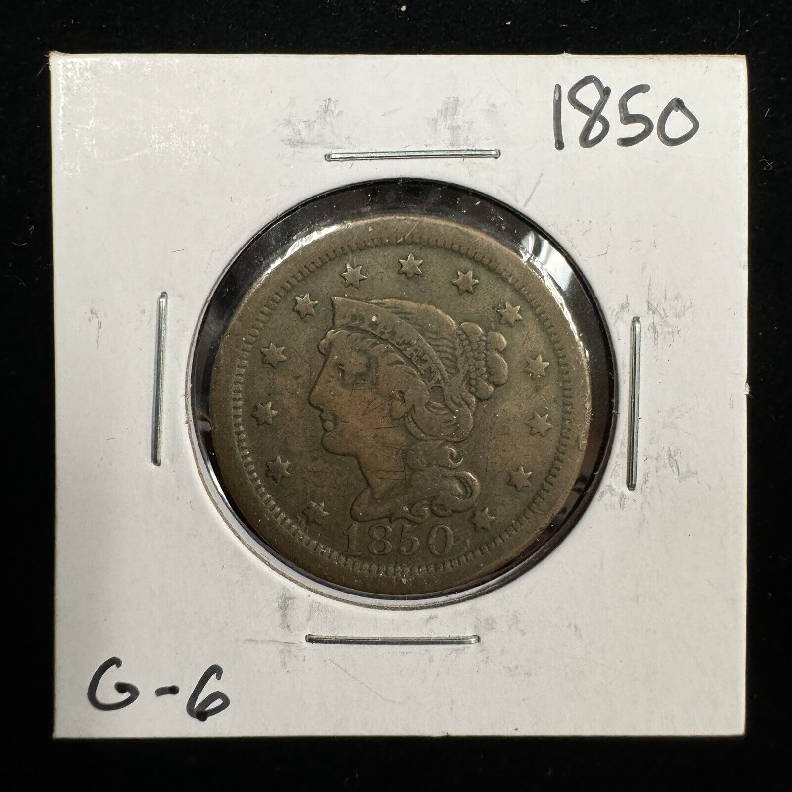 1850 Large Cent - Good 