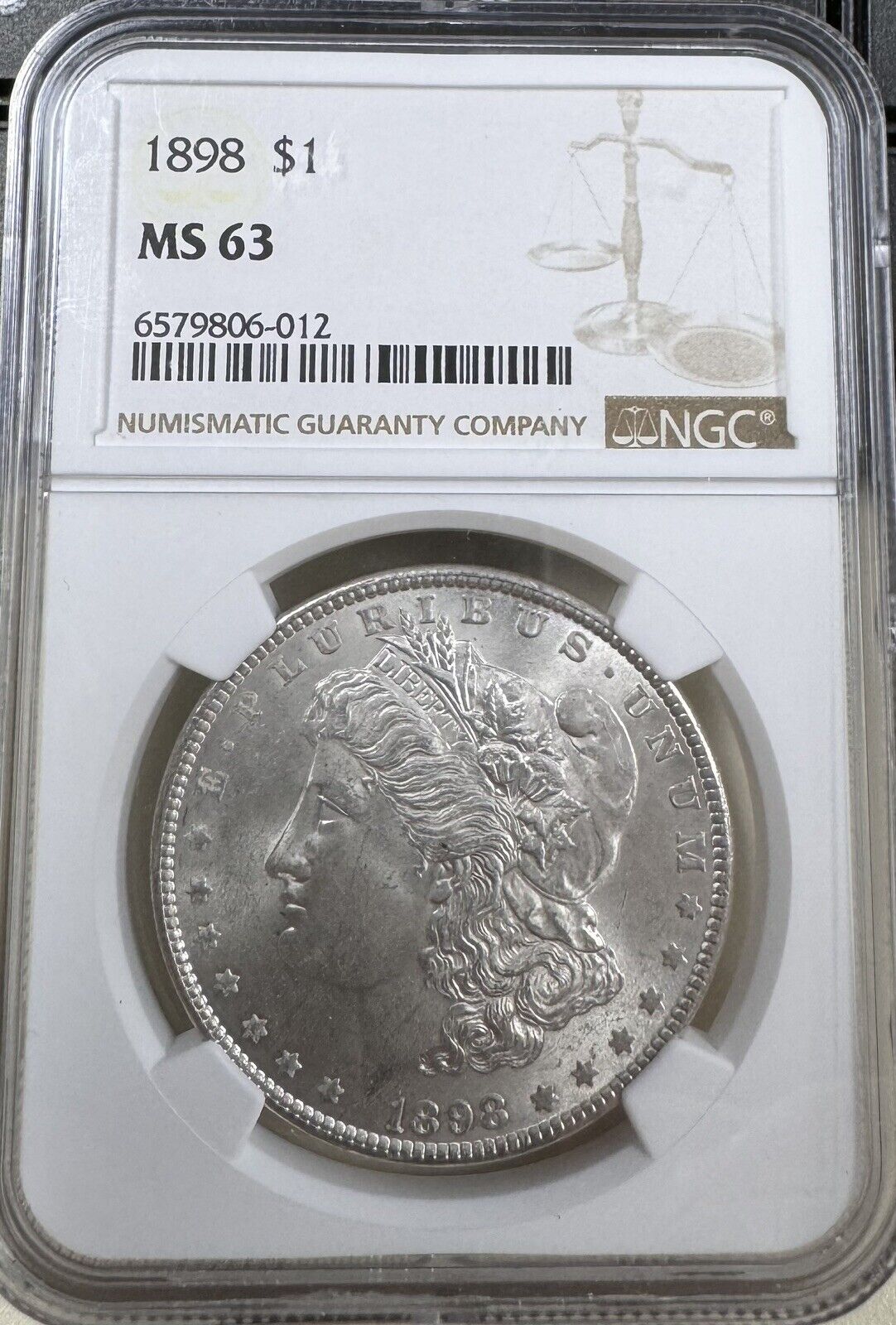 1898 Morgan Dollar NGC - MS63 ( 300943 )