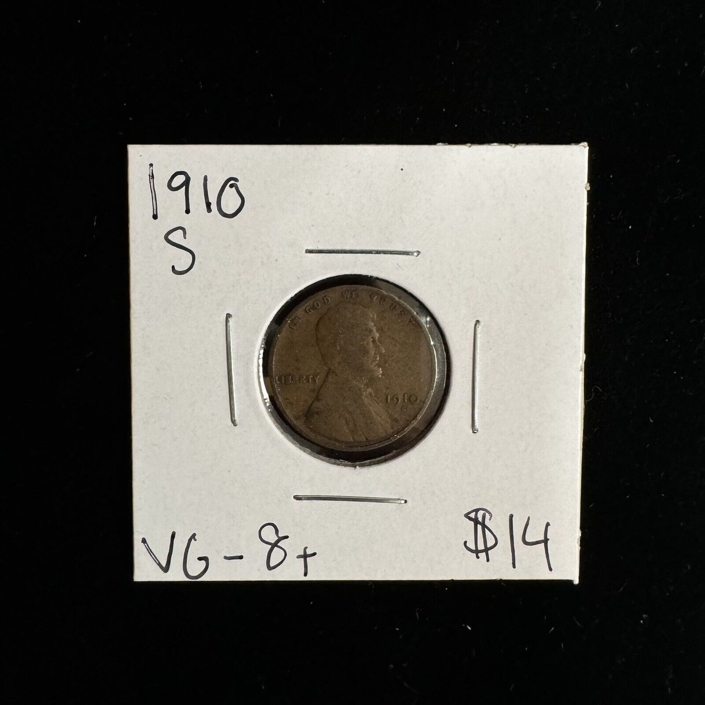 1910 S wheat cent