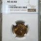 1936 Wheat Cent NGC - MS66 RD ( 301004 )