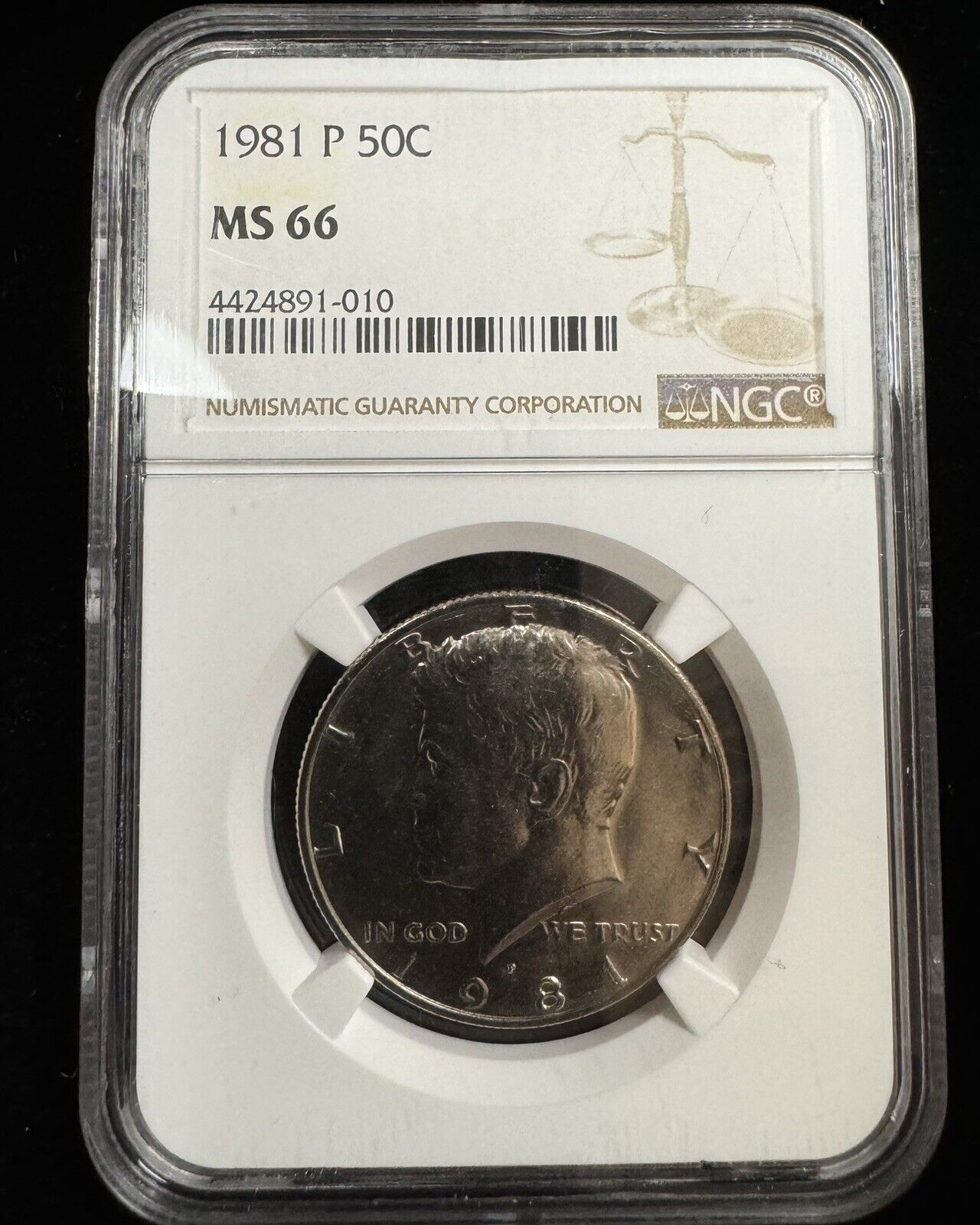 1981 P Kennedy Half Dollar NGC - MS66