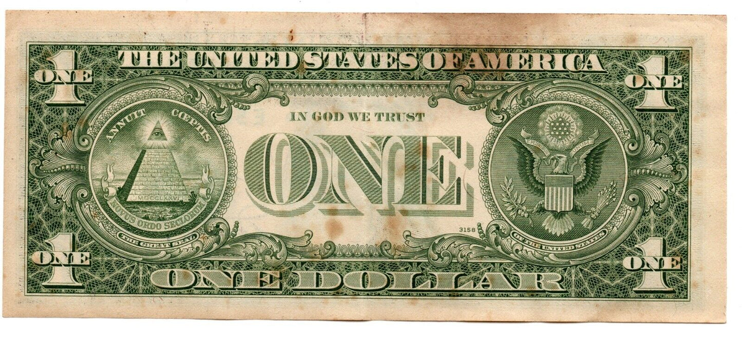 1981 $1 Federal Reserve Note **Hand Signed** FR. 1911E Ser# E58444119A