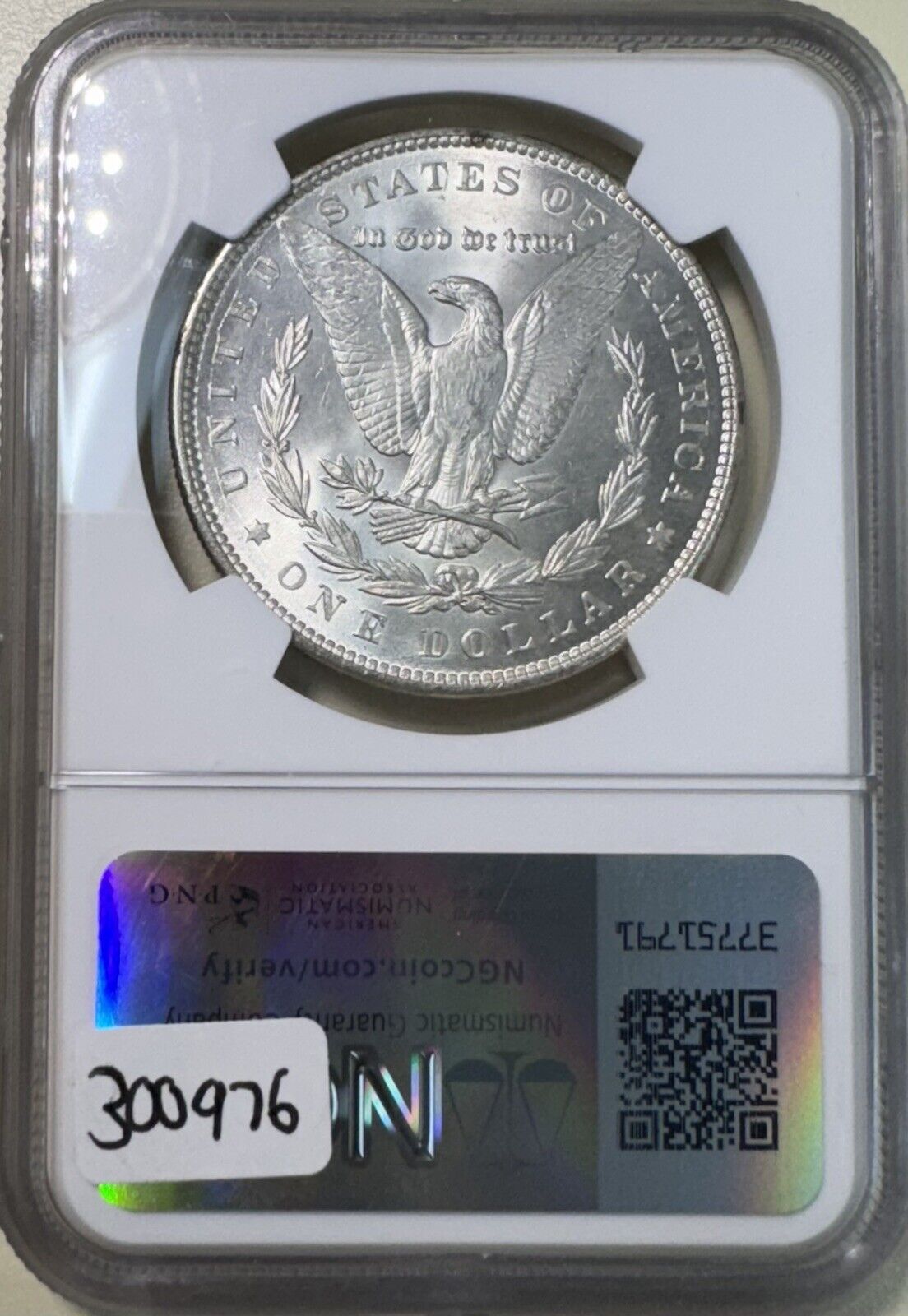 1891 Morgan Dollar NGC - MS61 ( 300976 ) 