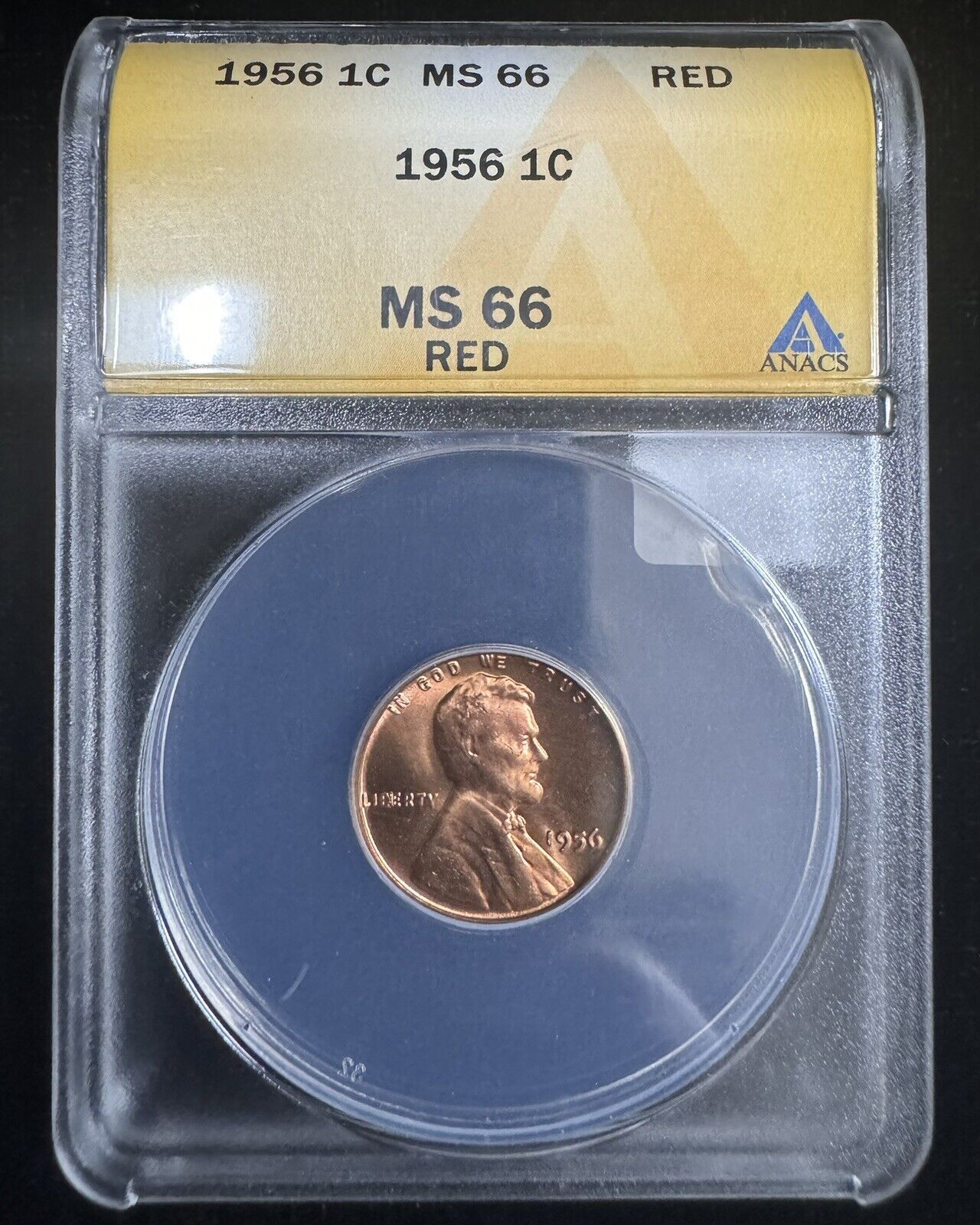 1956 Wheat Cent ANACS - MS66 RED