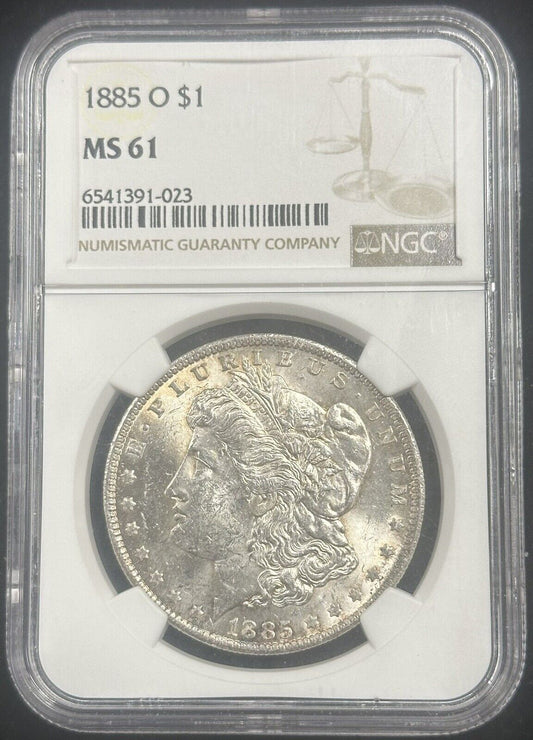 1885 O Morgan Silver Dollar NGC MS61 (301104)