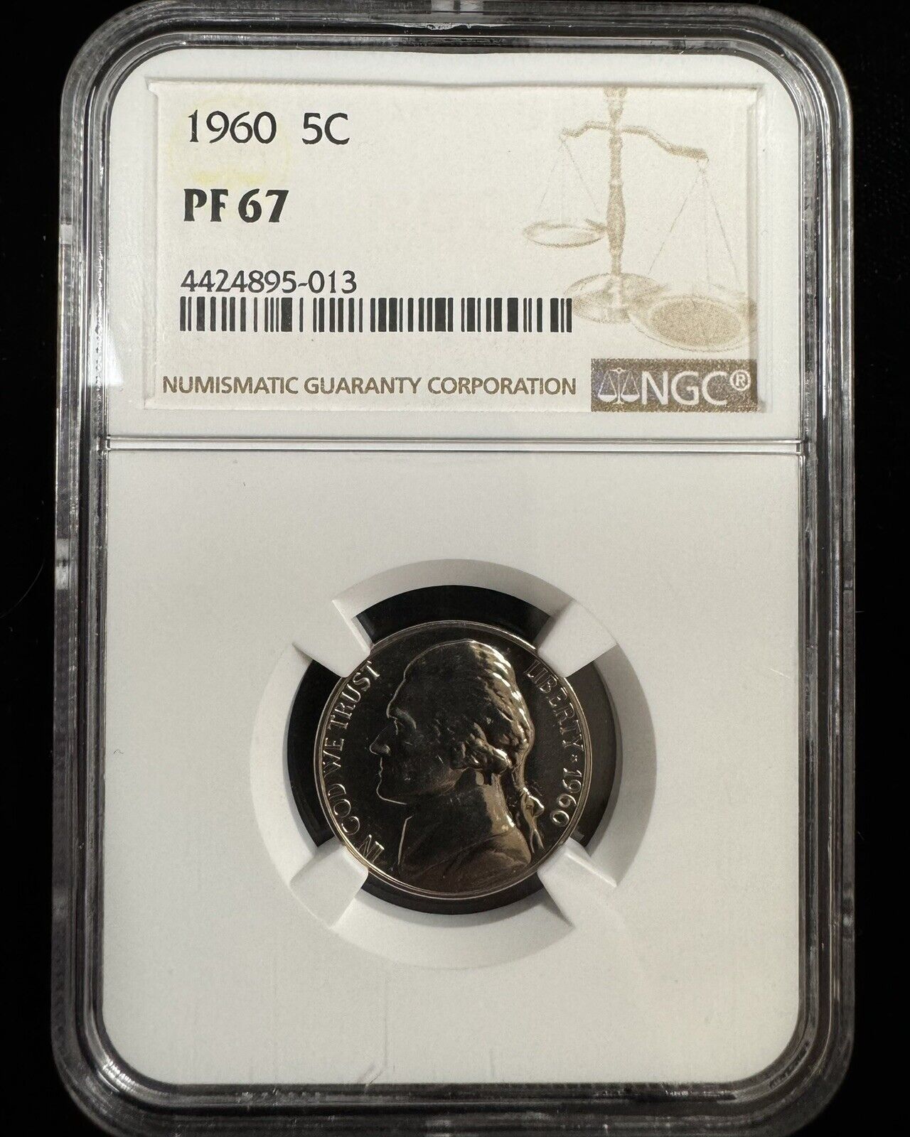 1960 Jefferson Nickel NGC - PF67