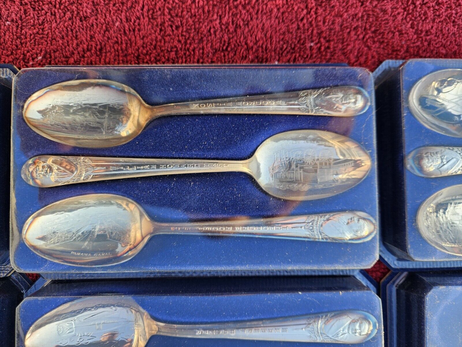 Vintage Wm. Rogers President Commemorative Silver Plated Spoons 25 Pc NIB