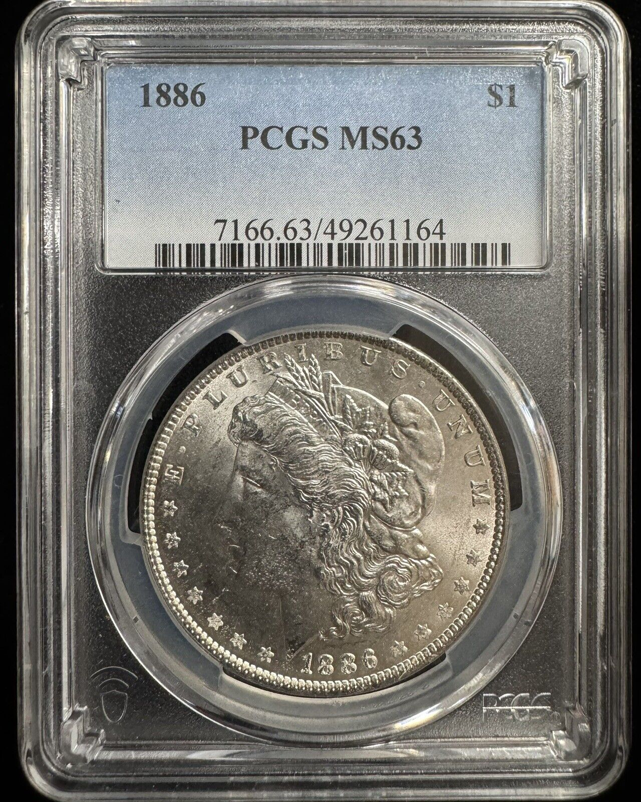 1886 Morgan Dollar PCGS - MS63