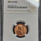 1951-D Lincoln Wheat Cent NGC MS66RD