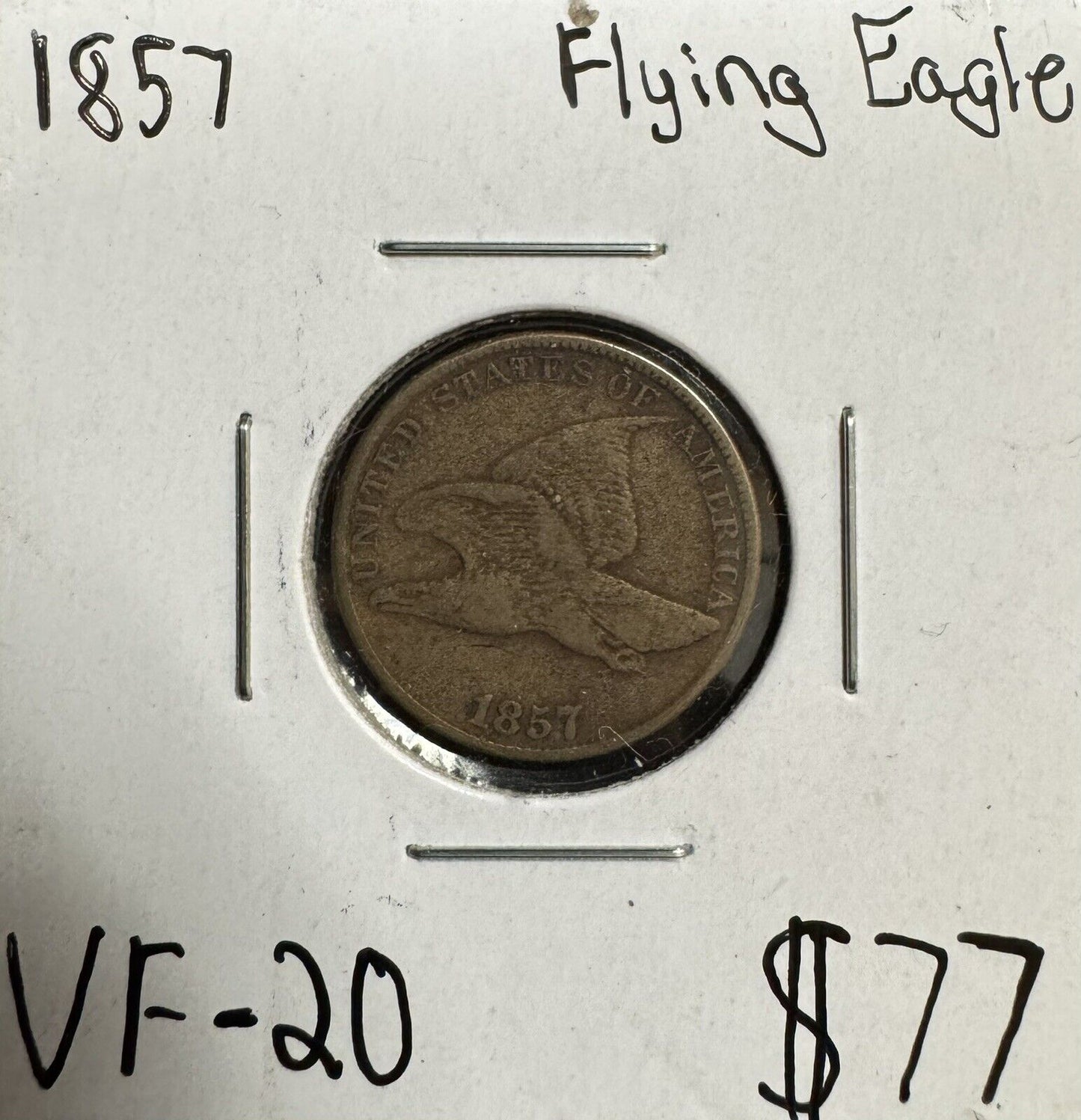 1857 Flying Eagle Cent - Very Fine ( 300854 ) 