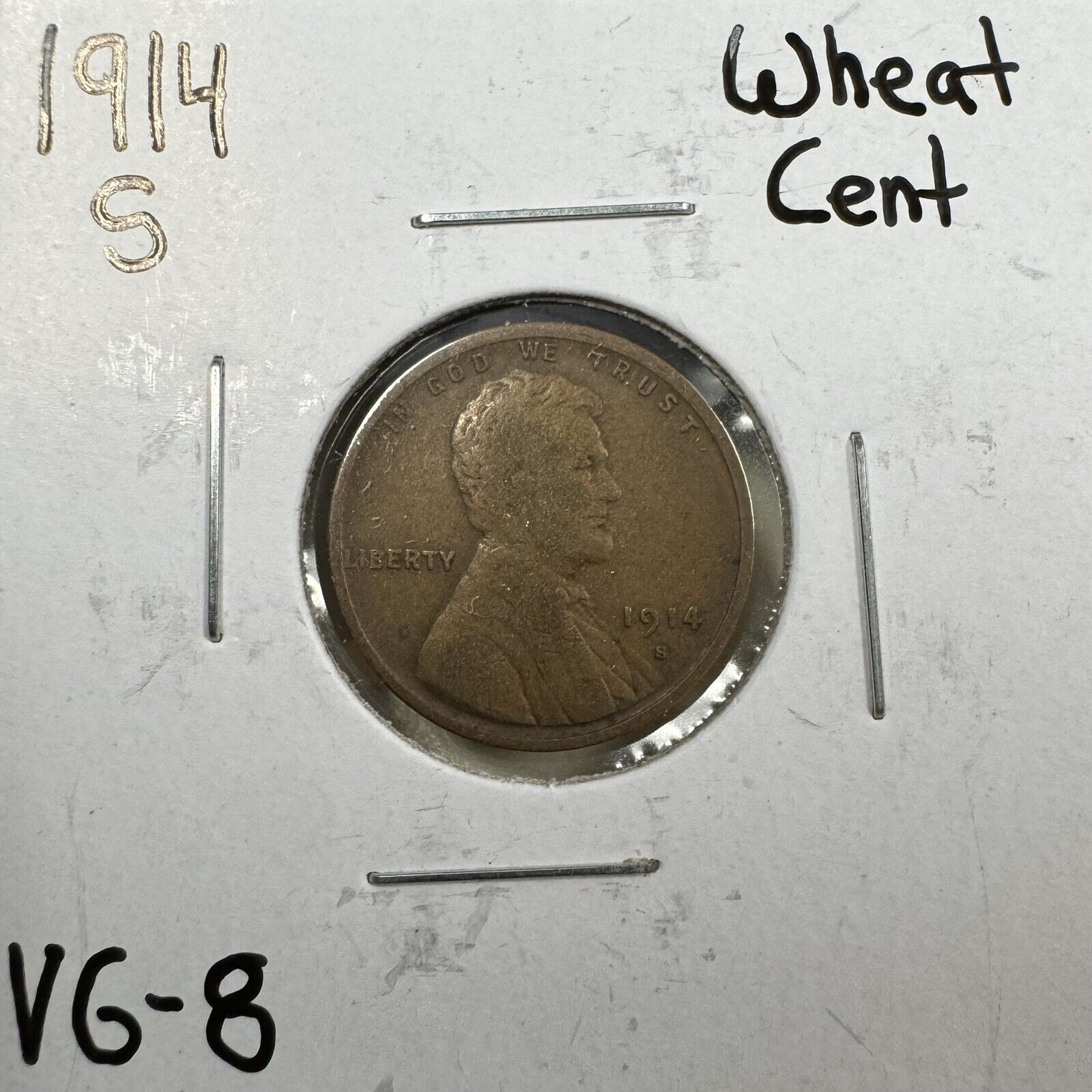 1914 S Wheat Cent - Good ( 300914 )