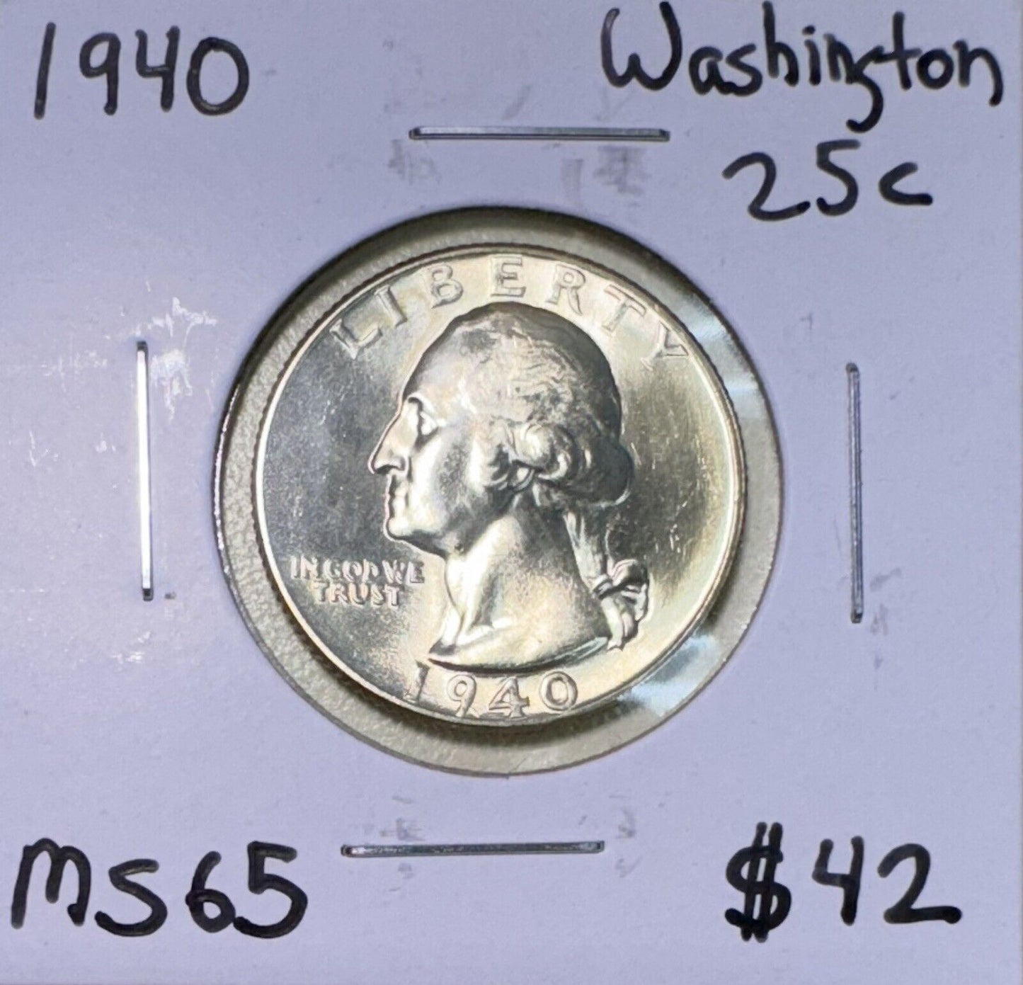 1940 Washington Quarter - Mint State ( 301026 )