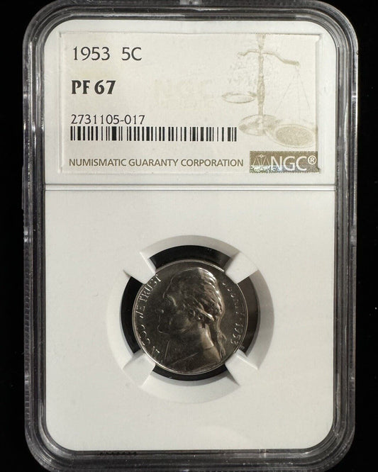 1953 Jefferson Nickel NGC - PF67