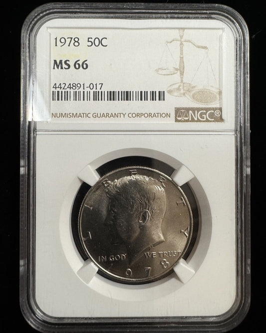 1978 Kennedy Half Dollar NGC - MS66