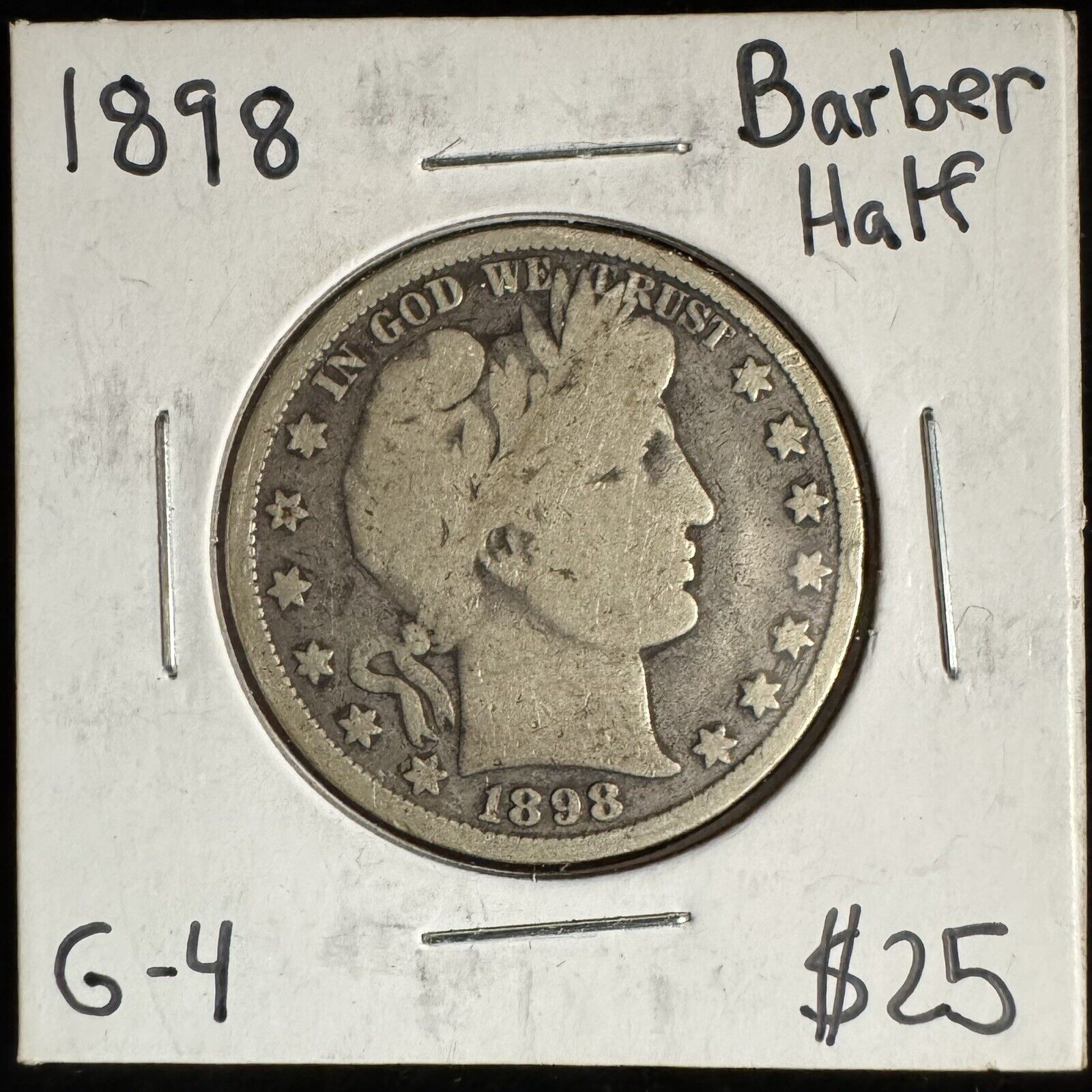 1898 Barber Half Dollar - Good