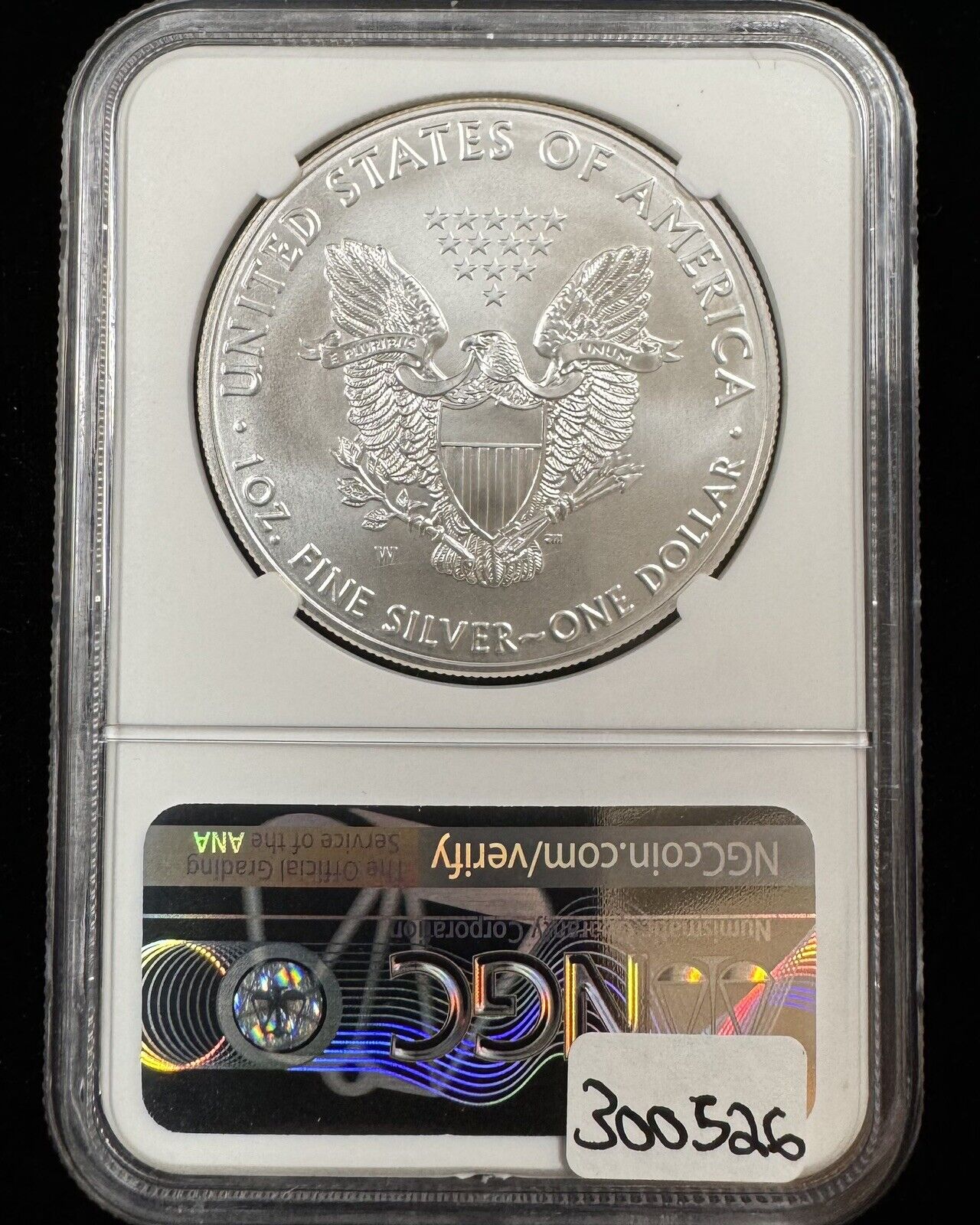 2017 W Burnished Silver Eagle NGC - MS70