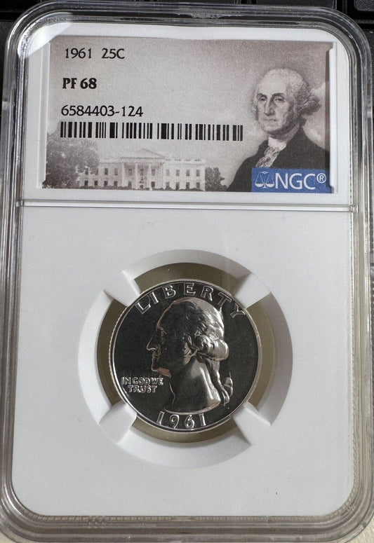 1961 Washington Quarter NGC - PF68 ( 300960 )