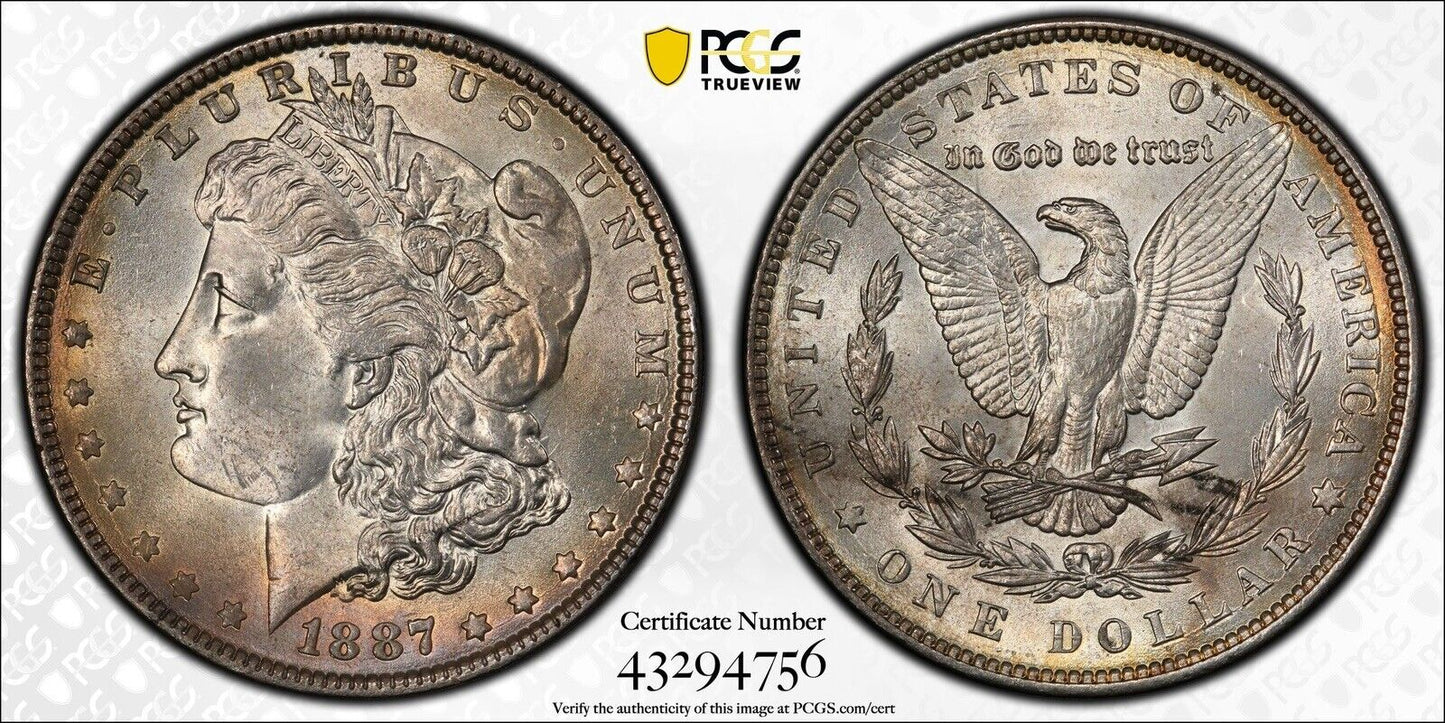 1887 Morgan Dollar PCGS - MS64 ( 300950 )