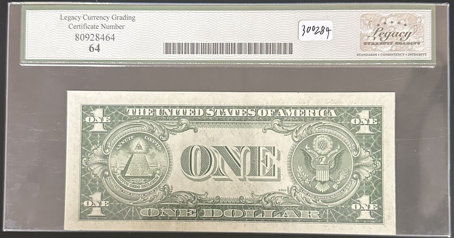 1935 D Narrow $1 Silver Certificate Legacy Very Choice New 64