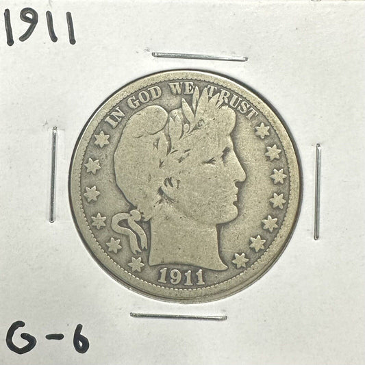 1911 Barber Half Dollar - Good