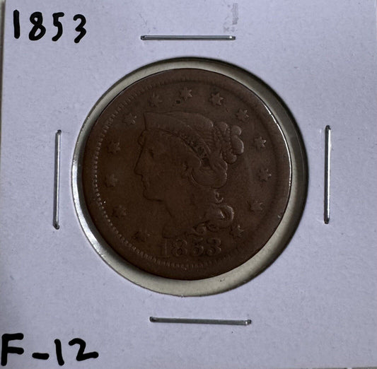 1853 Large Cent - Fine ( 300873 )