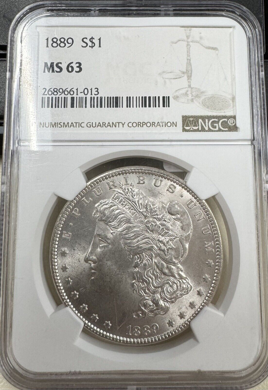 1889 Morgan Dollar NGC - MS63 ( 300941 )