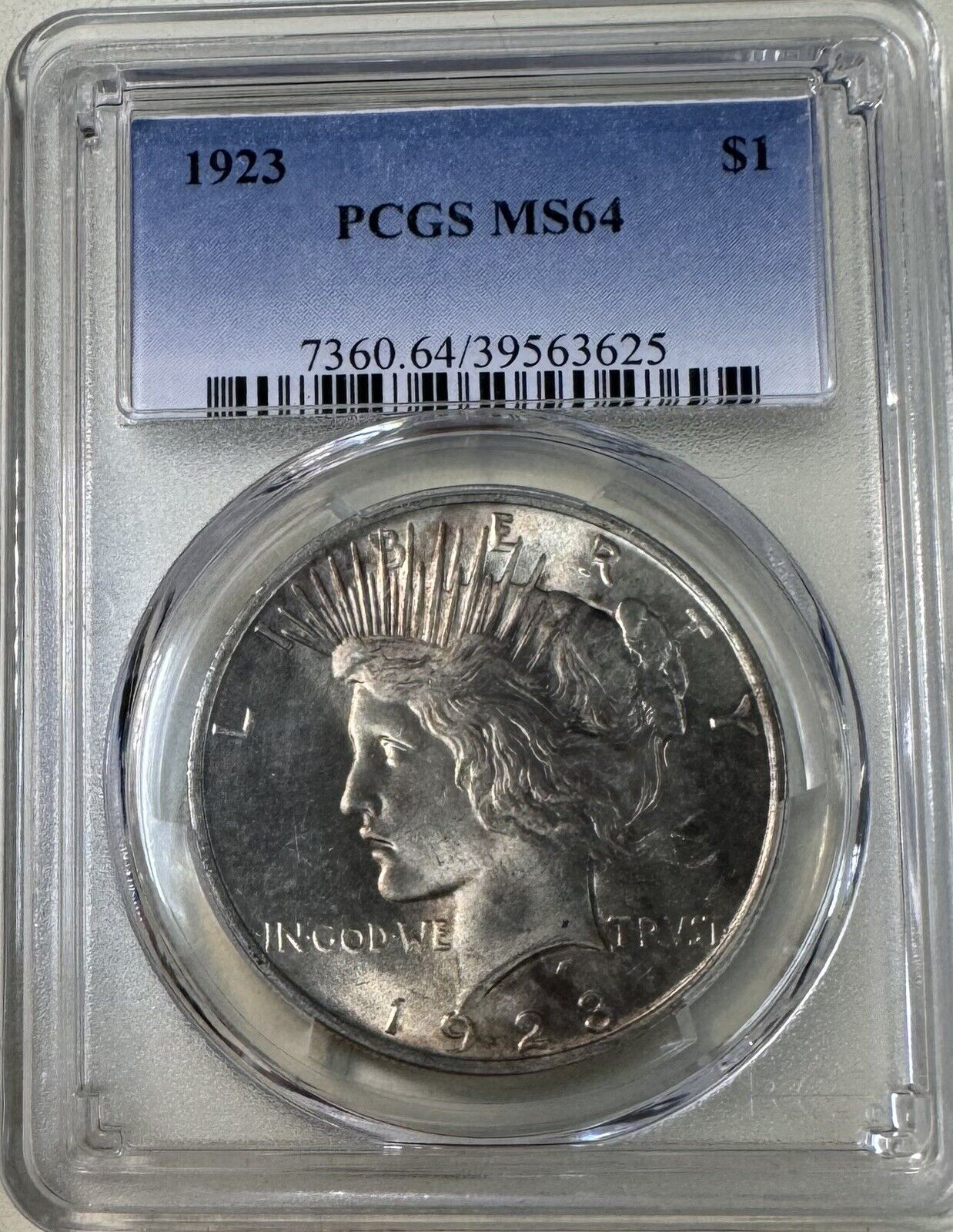 1923 Peace Dollar PCGS - MS64  ( 301081 )