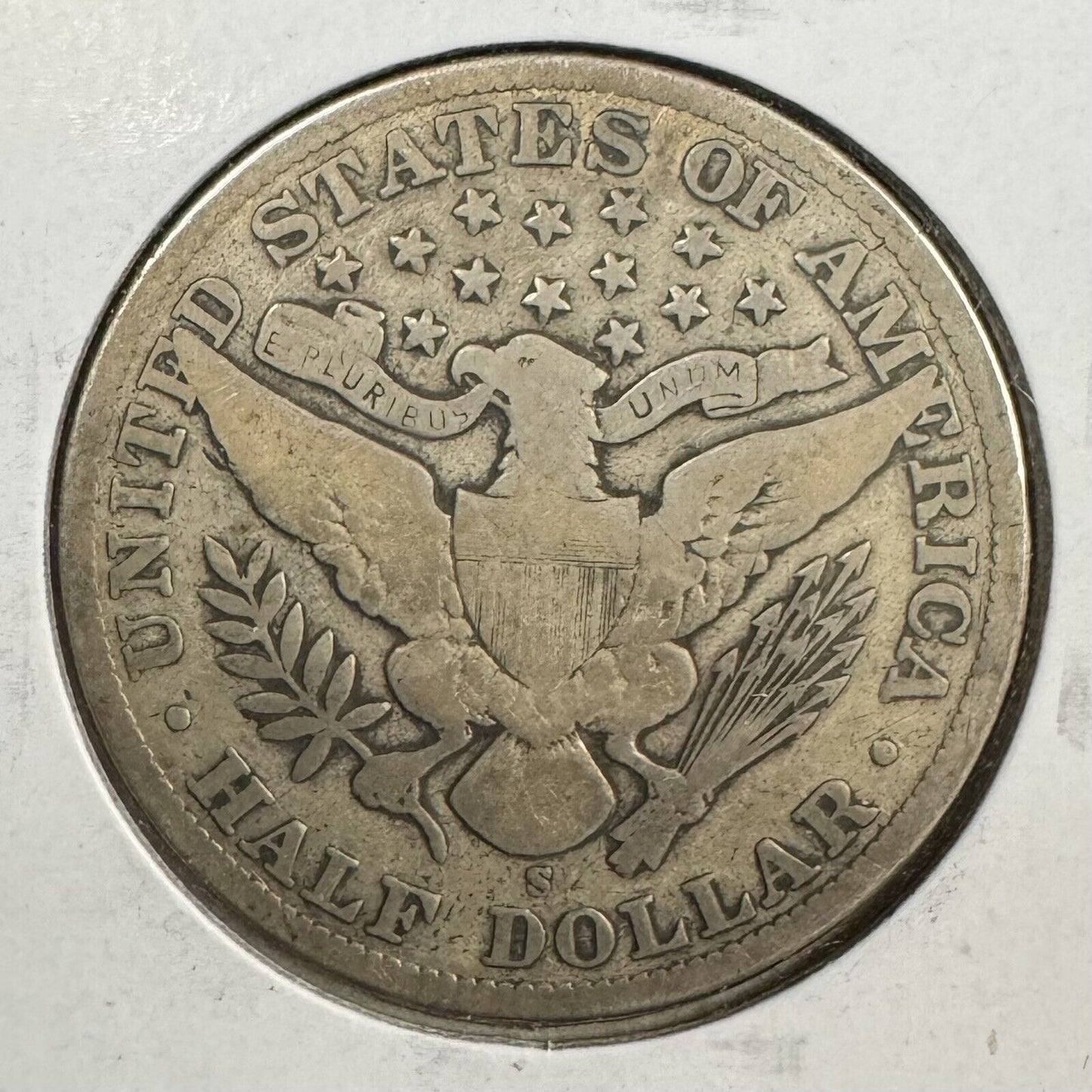 1910 S Barber Half Dollar - Very Good