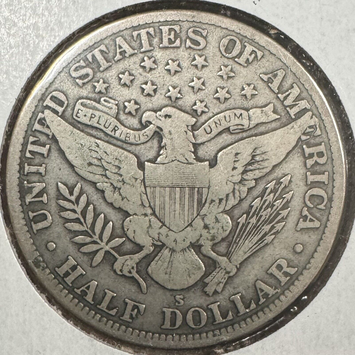 1915 S Barber Half Dollar - Very Good 