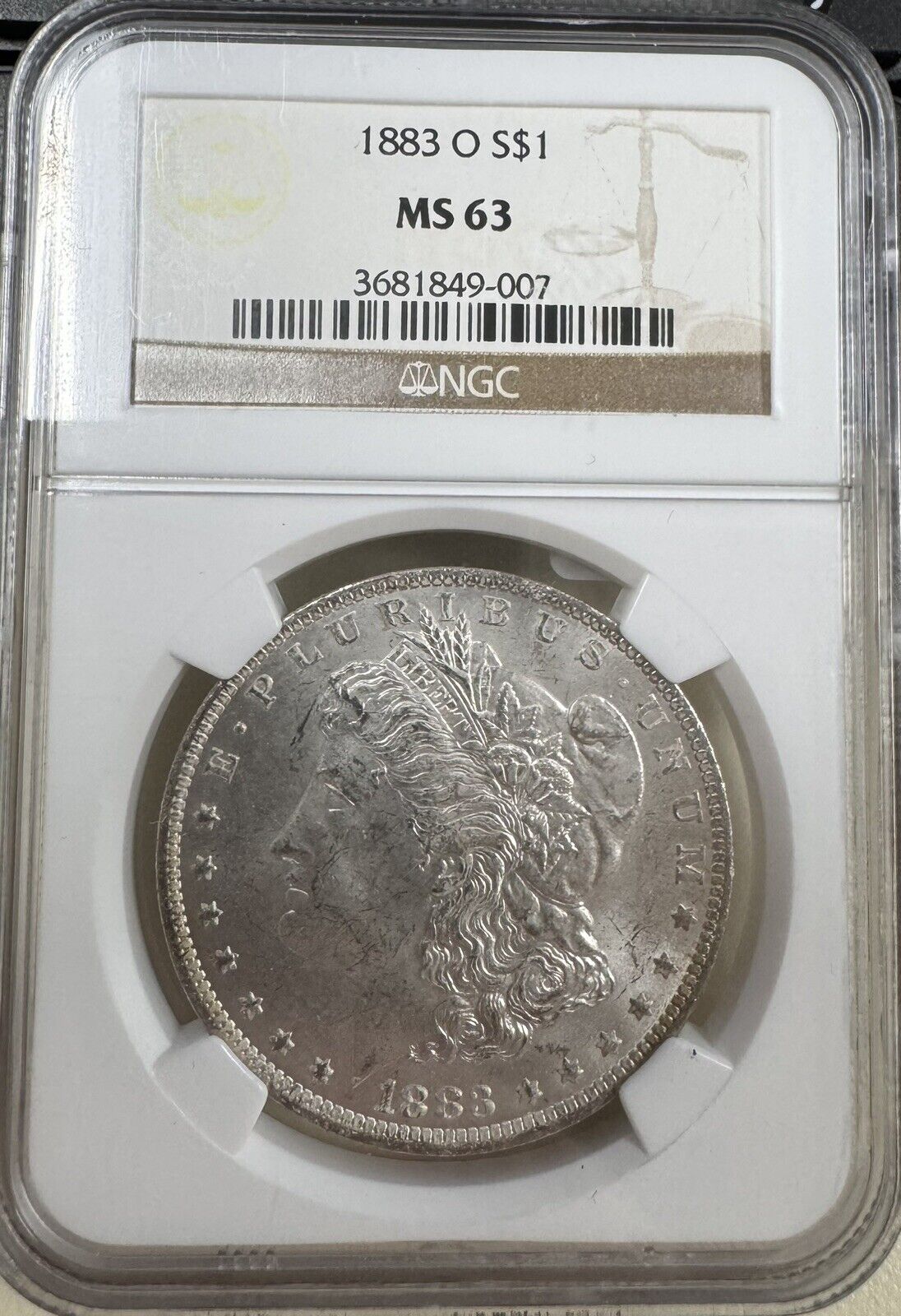 1883 O Morgan Dollar NGC - MS63 ( 300945 )