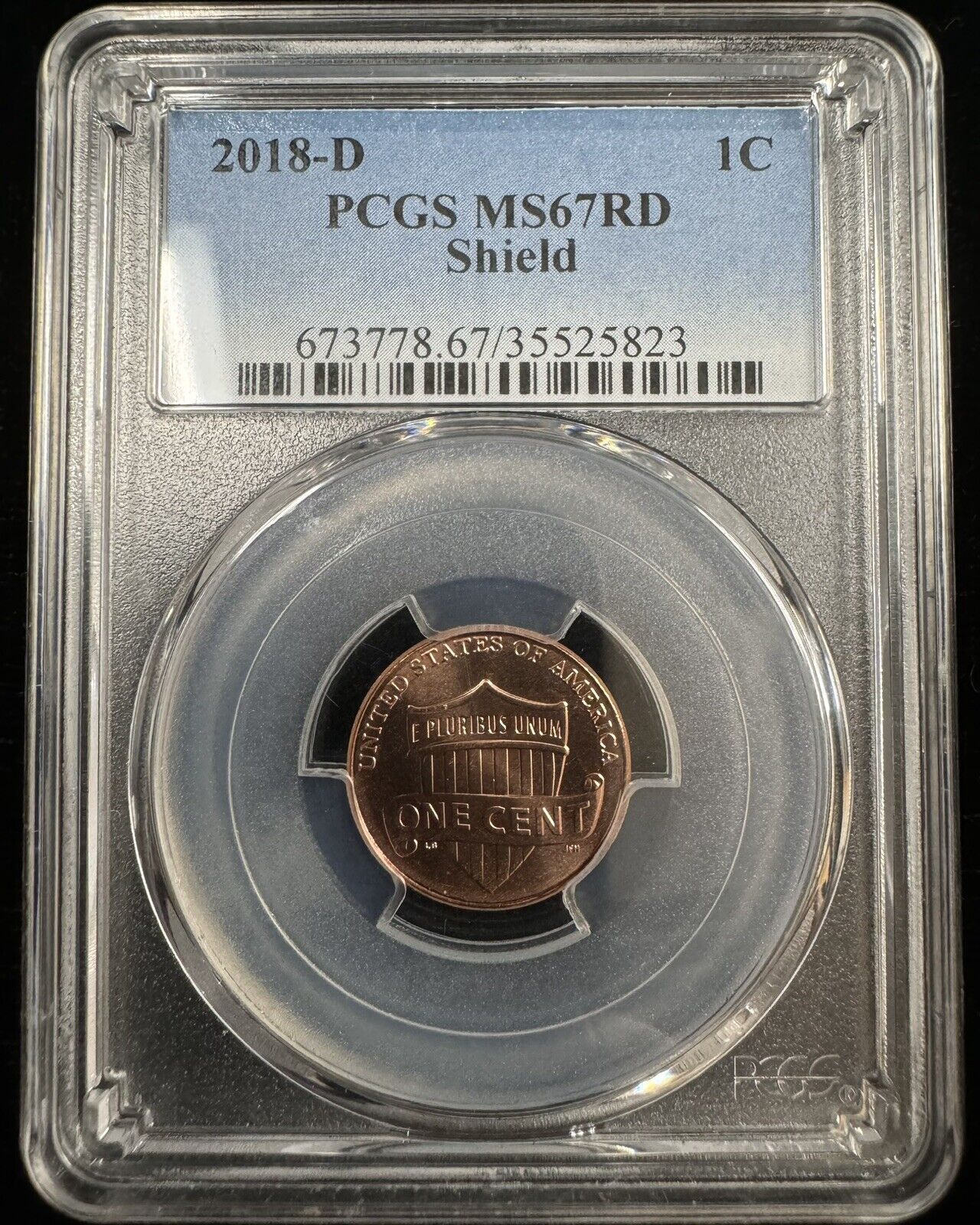 2018 D Lincoln Cent PCGS - MS67 RD