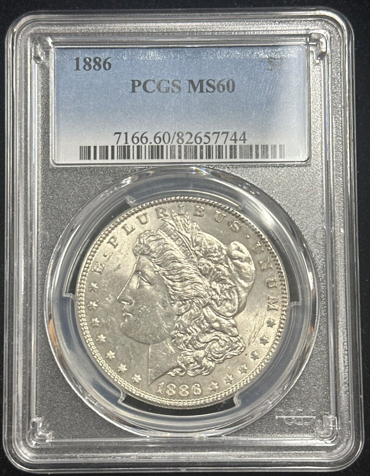 1886 Morgan Silver Dollar PCGS MS60 (301100)