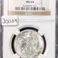 1945 Walking Liberty Half Dollar - NGC MS64 ( 301109 )