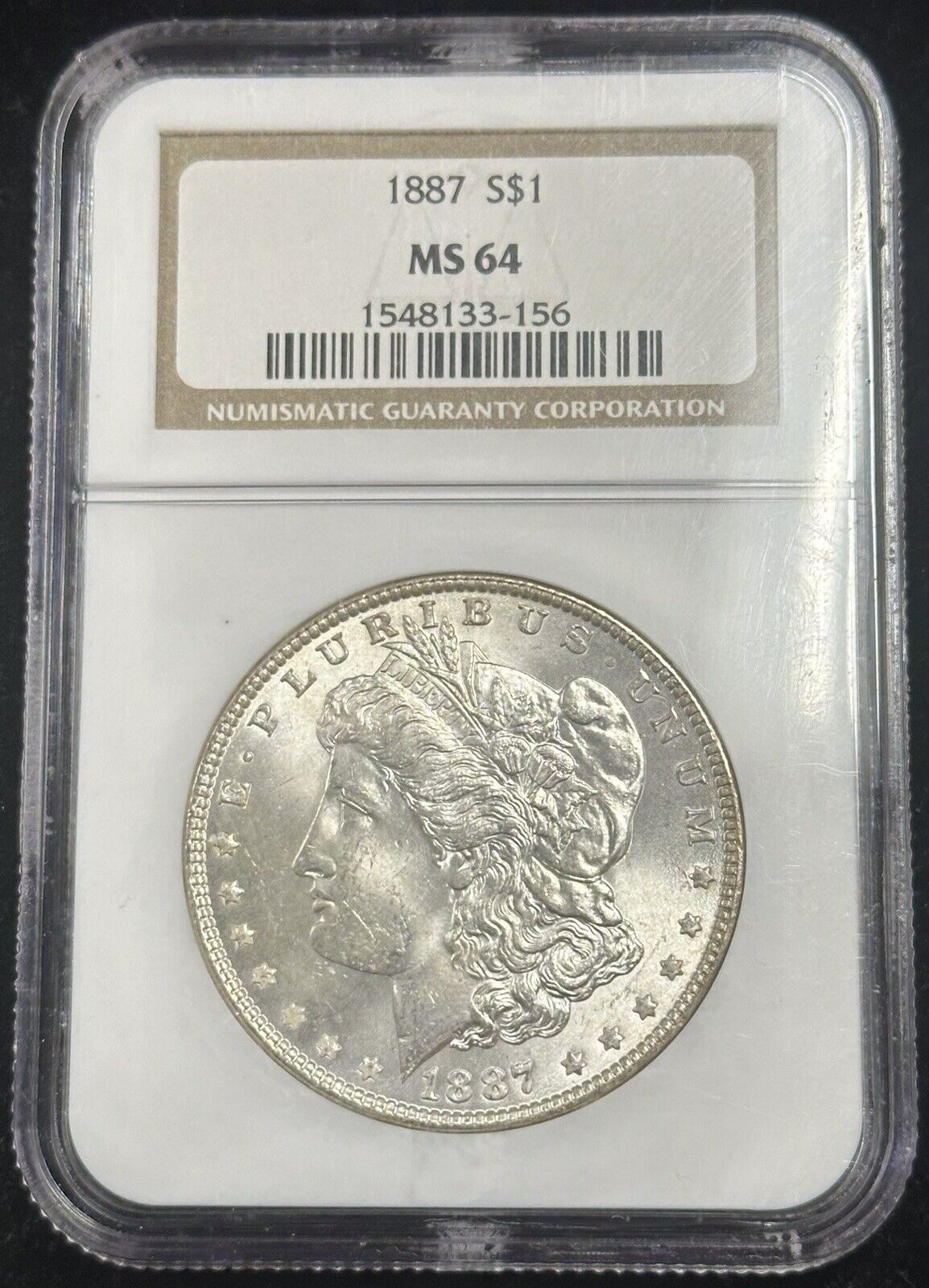 1887 Morgan Silver Dollar NGC MS64 (301107)