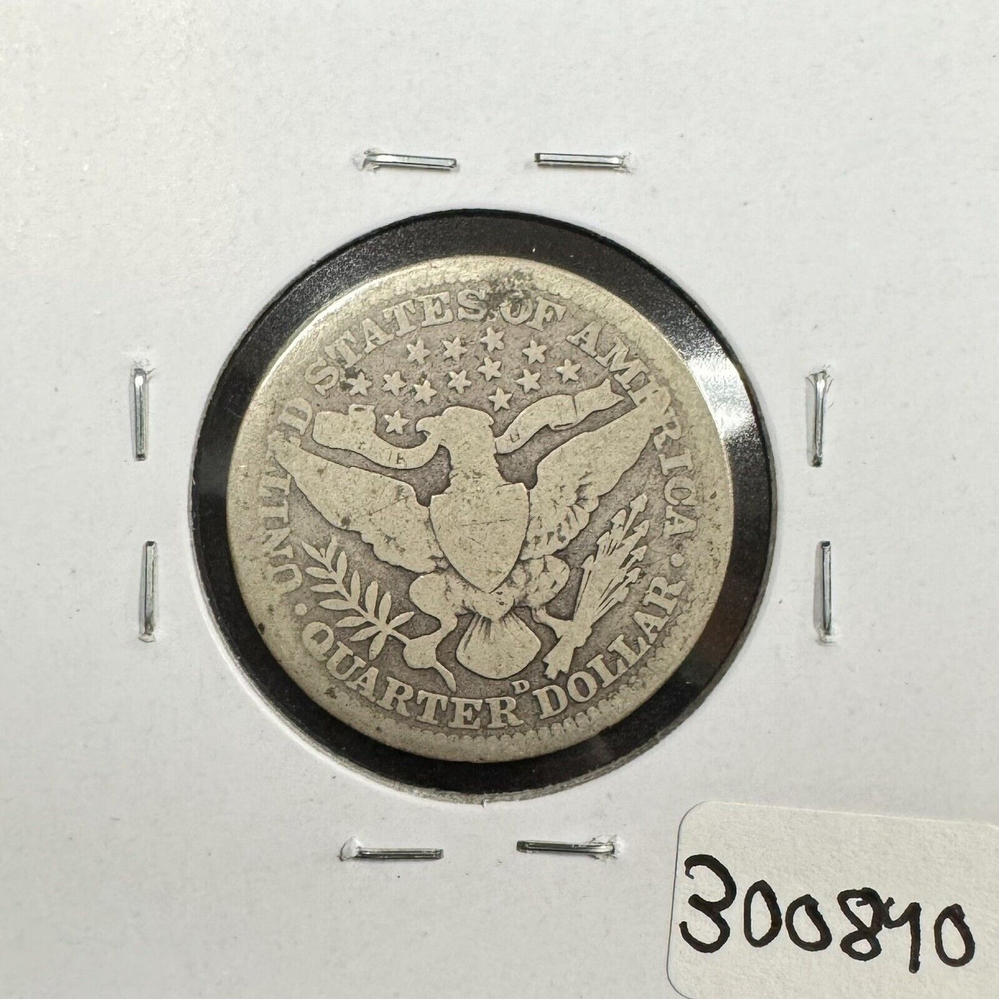 1911 D Barber Quarter - Good ( 300840 )