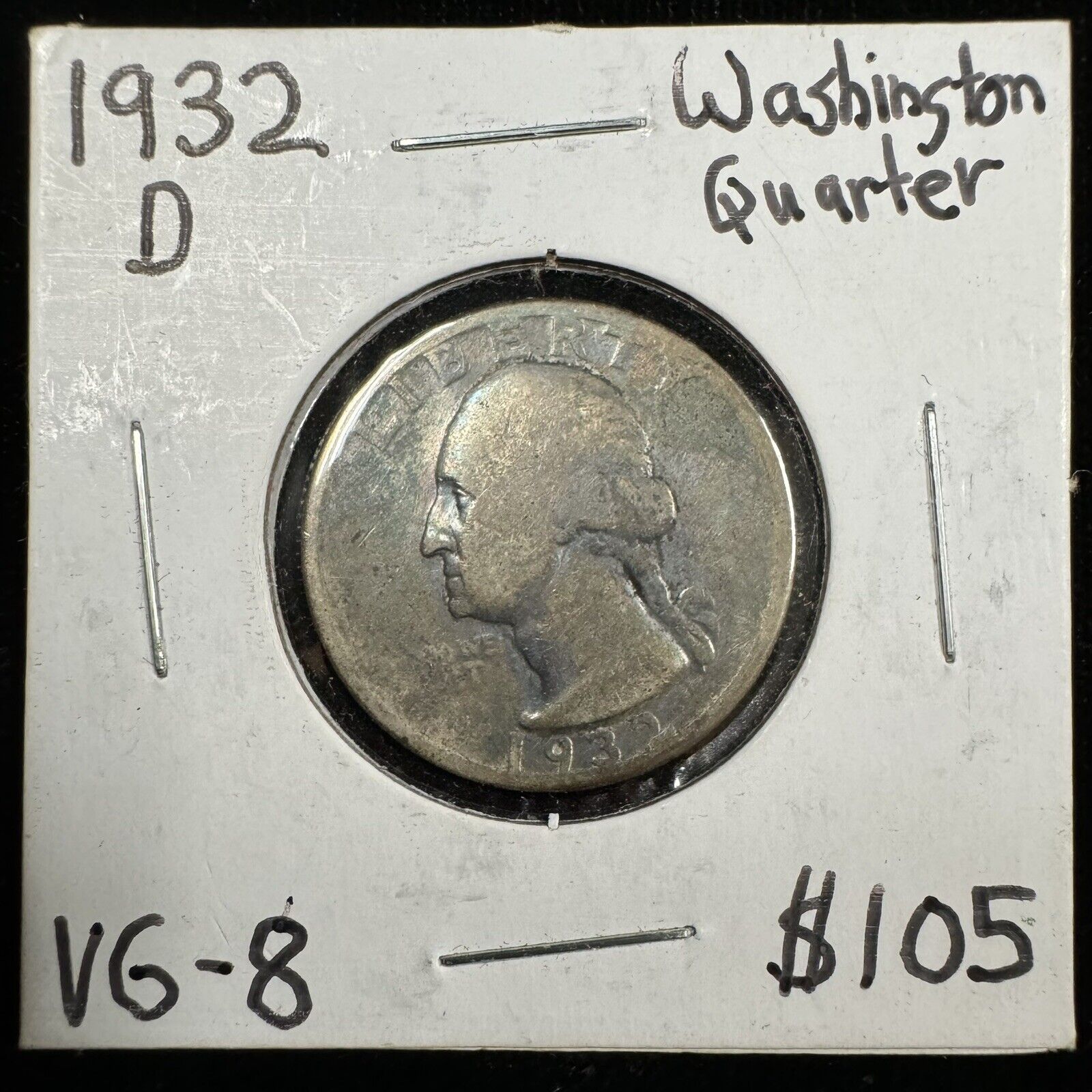 1932 D Washington Quarter - Very Good