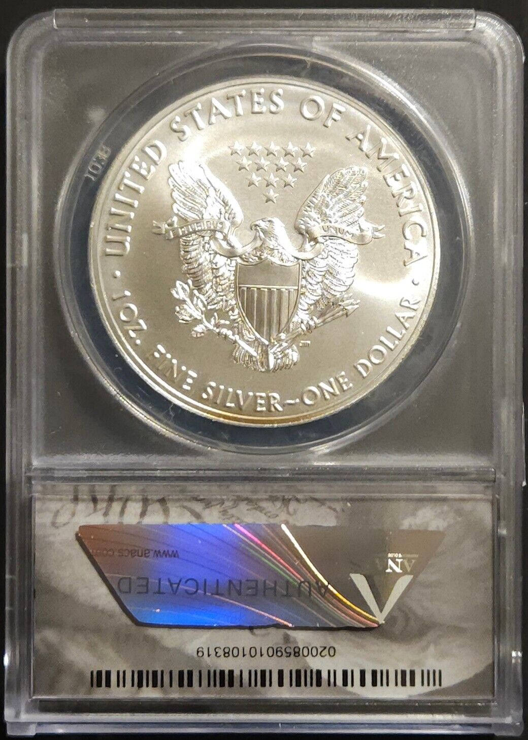 2021-(S) American Silver Eagle ANACS MS70 First Strike Struck at San Francisco