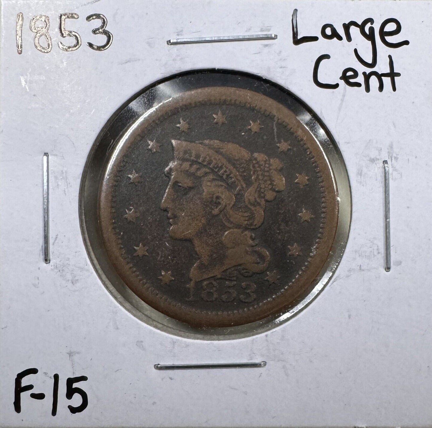 1853 Large Cent - Fine ( 300907 )