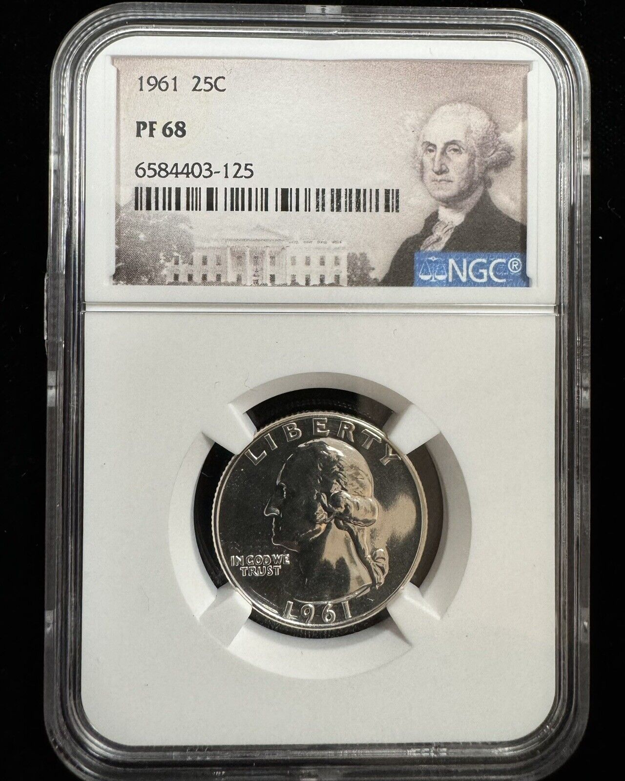 1961 Washington Quarter NGC - PF68