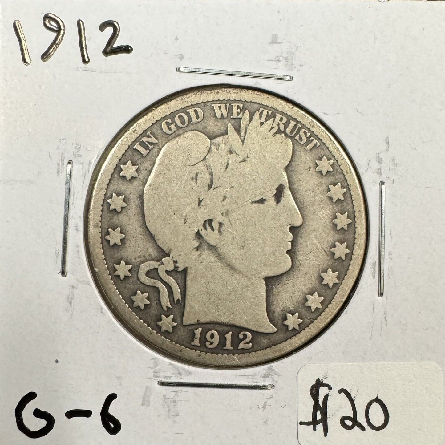 1912 Barber Half Dollar - Good