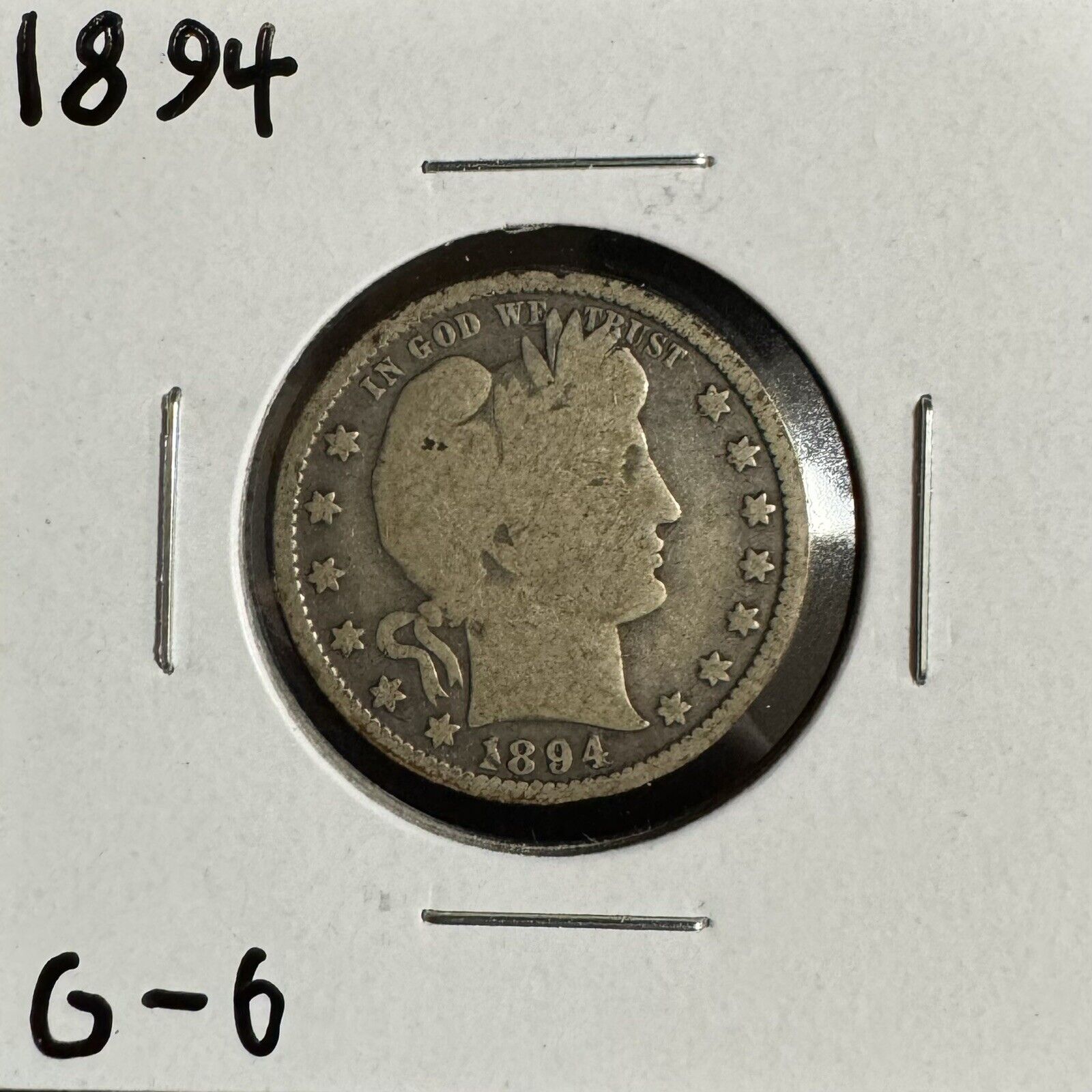 1894 Barber Quarter - Good ( 300828 )