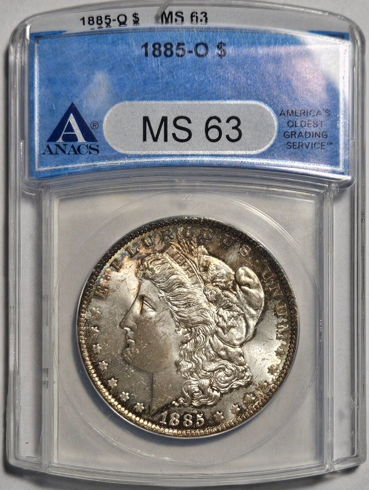 1885-O Morgan Silver Dollar ANACS MS63 Affordable Graded Example! (117217)