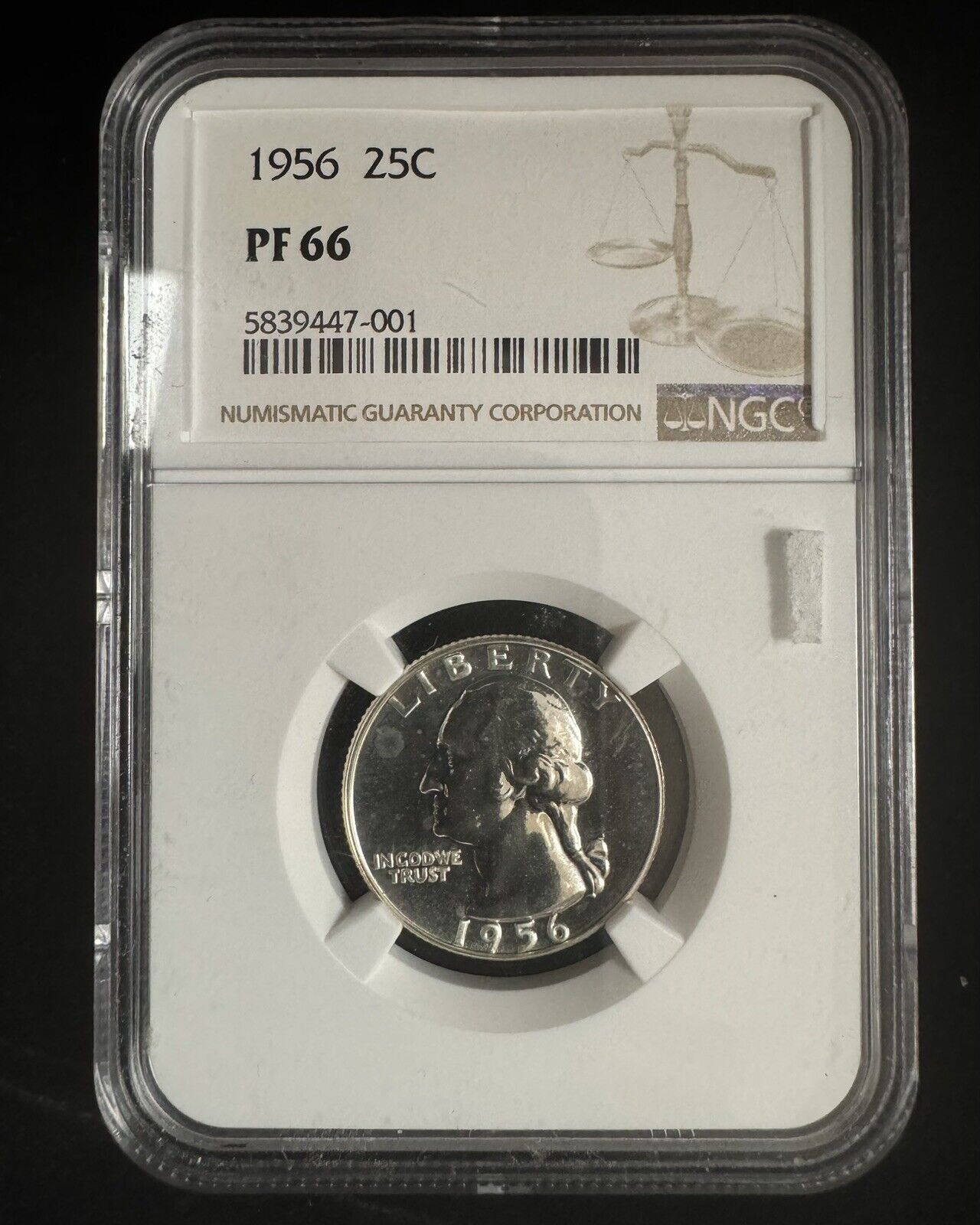 1956 Washington Quarter NGC - PR66