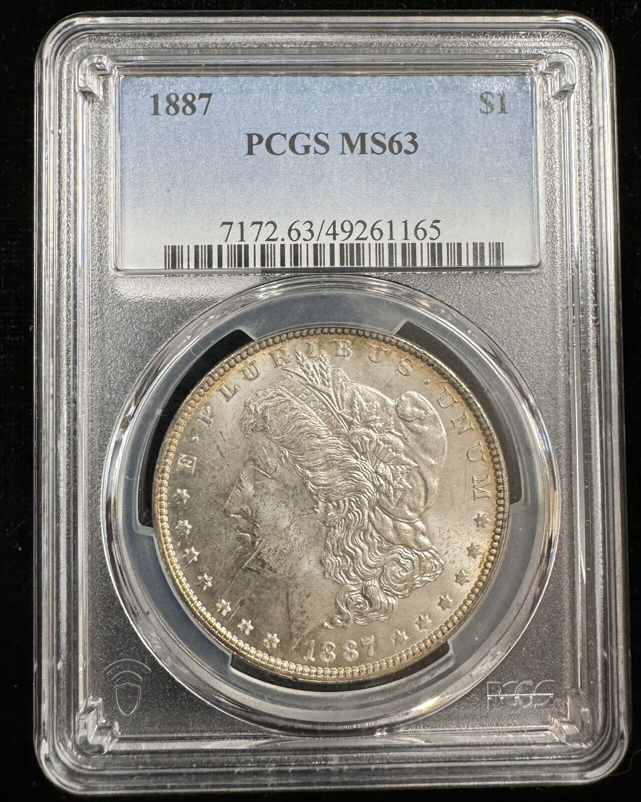 1887 Morgan Dollar PCGS - MS63