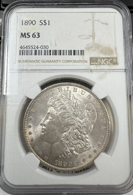 1890 Morgan Dollar NGC - MS63 ( 300940 )