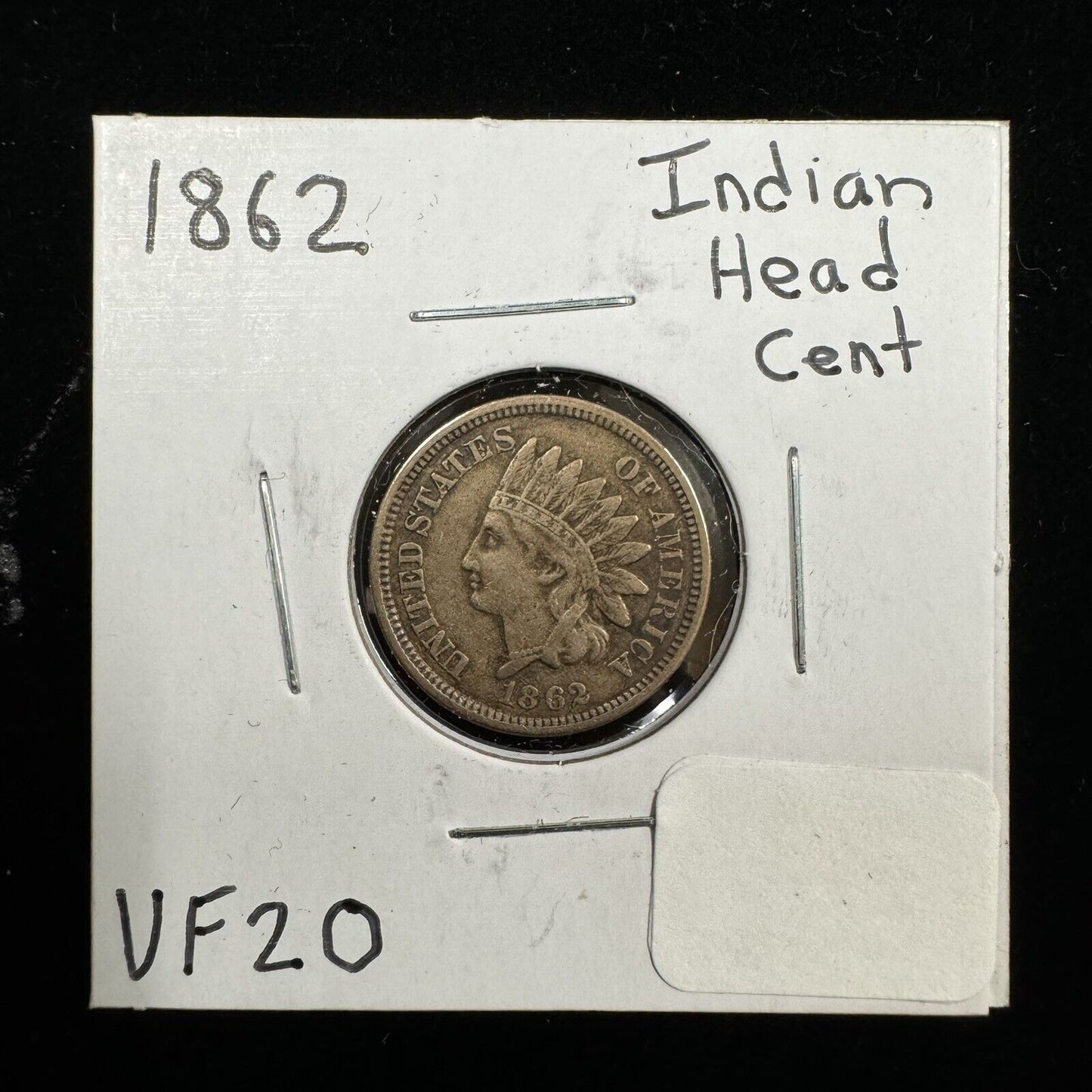 1862 Indian Head Cent - Very Fine