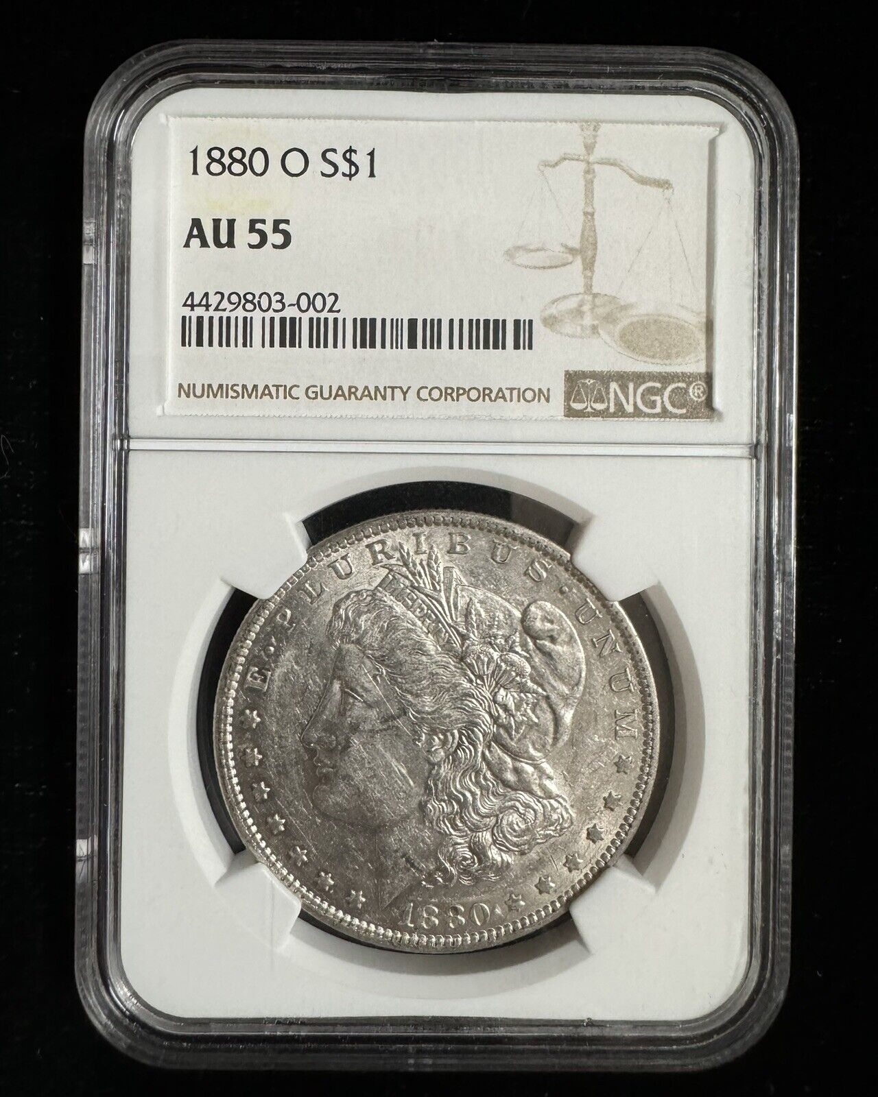 1880 O Morgan Dollar NGC - AU55