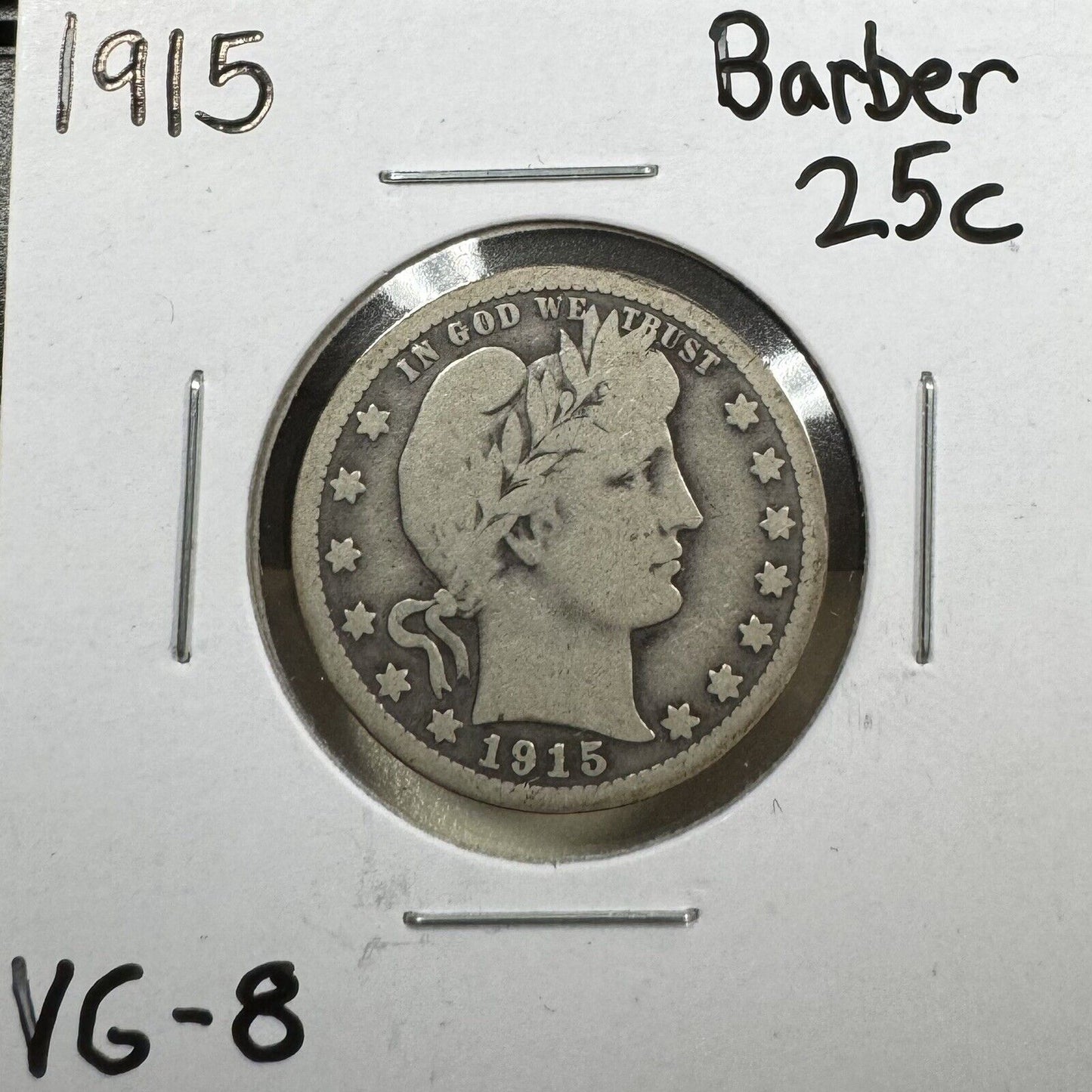 1915 Barber Quarter - Very Good ( 300936 )