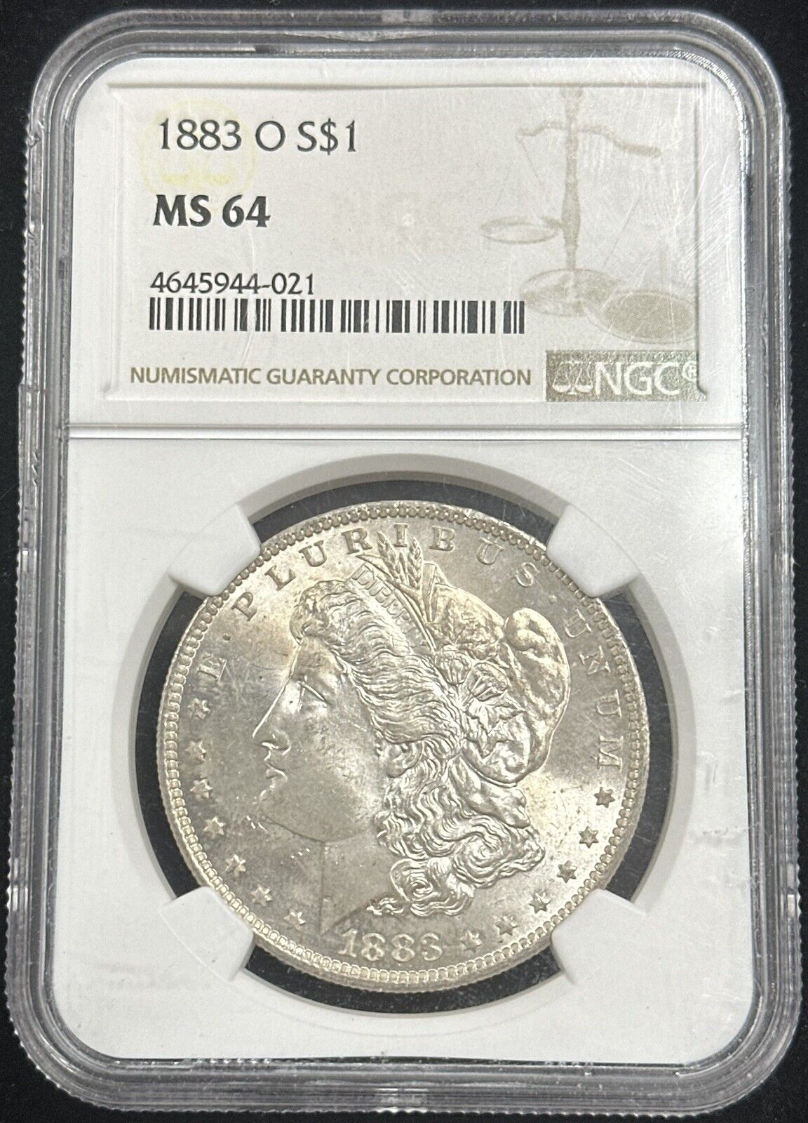 1883 O Morgan Silver Dollar NGC MS64 (301102)